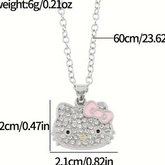 Hello Kitty Rhinestone Necklace - Picture 4 of 5